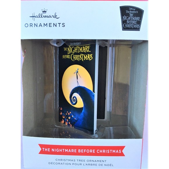 Nightmare Before Christmas Hallmark VHS Christmas Tree Ornament - Picture 2 of 8